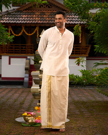 Off-White Men's Kurta - Short