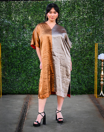 Silk Kaftan Dress