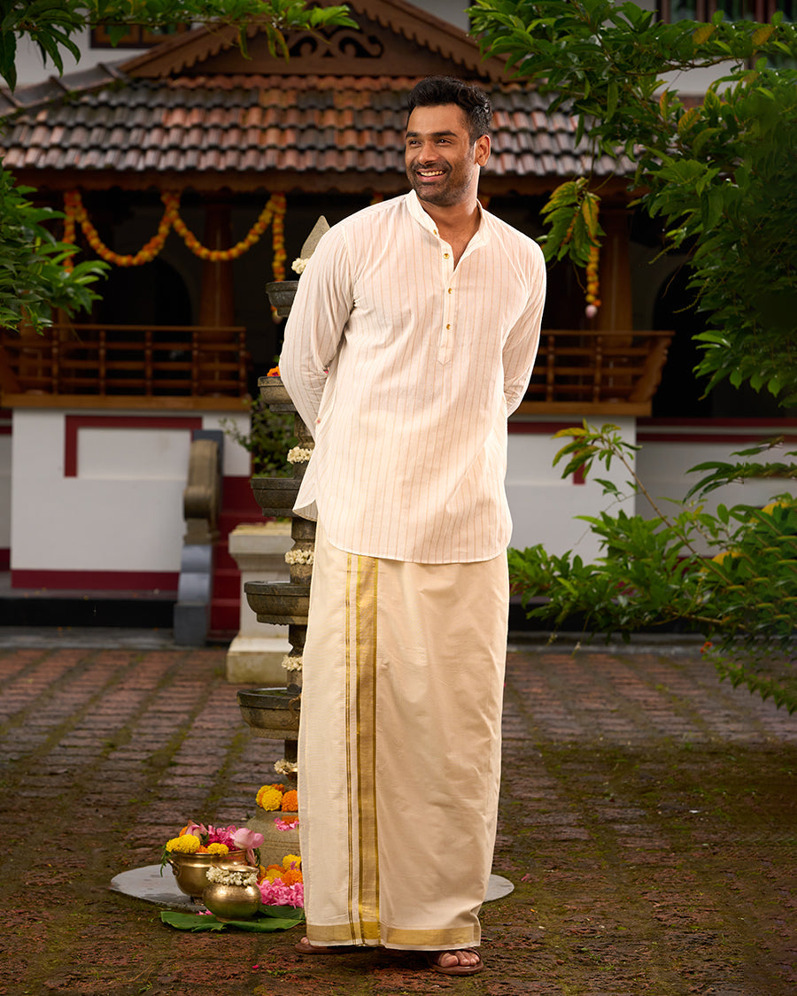 Off-White Men's Kurta - Short