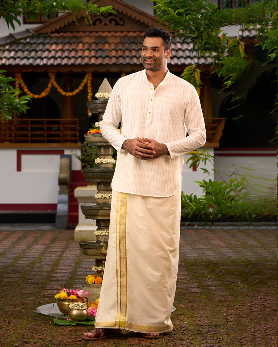 Off-White Men's Kurta - Short